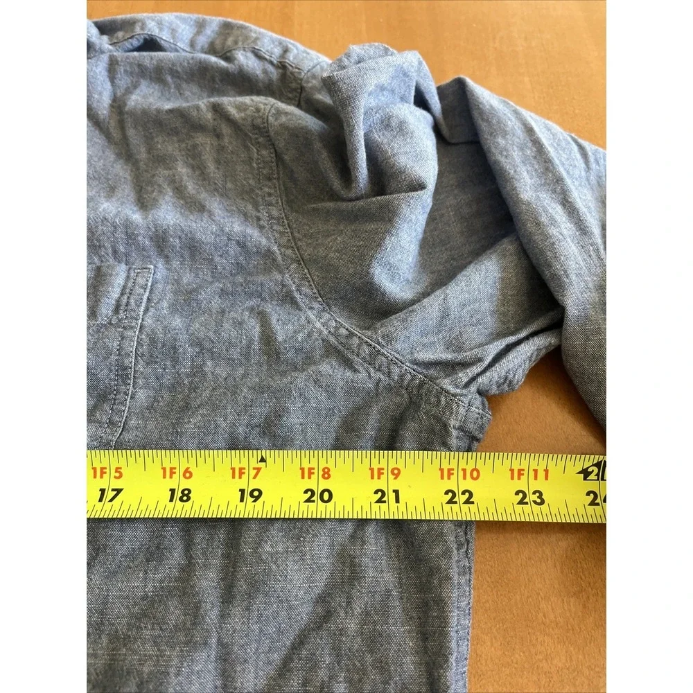 Levi's Men's Blue Chambray Button Down Shirt Long Sleeve Cotton Pocket‎ Size XXL